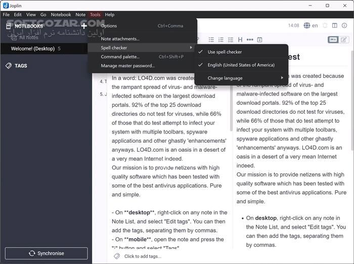 دانلود Joplin 3.4.12 + Portable - دانلود یادداشت برداری - سافت گذر