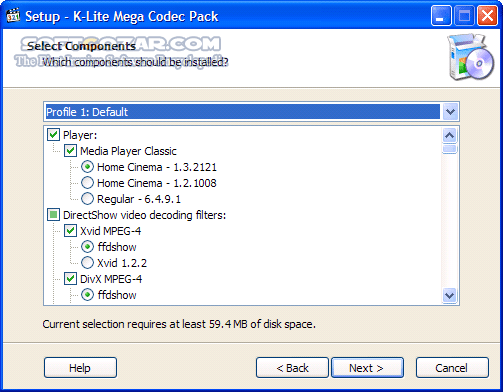 دانلود K-Lite Codec Pack 19.4.5 Mega - دانلود پخش فیلم و صدا کالایت - سافت گذر