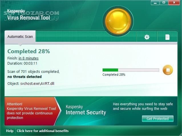 دانلود Kaspersky Virus Removal Tool 20.0.12.0 Update 2026.01.05 - دانلود حذف بدافزار کسپرسکی ویروس ریموول - سافت گذر