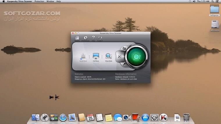 دانلود Kaspersky Virus Scanner 8.1.5 Mac OS X - دانلود یکی از بهترین ضد ویروس های سیستم عامل Mac OS X - سافت گذر