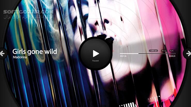 دانلود LPIN PLAYER PRO 1.20 for Android +2.3 - دانلود موزیک پلیر زیبا با طرح گرامافون برای اندروید - سافت گذر