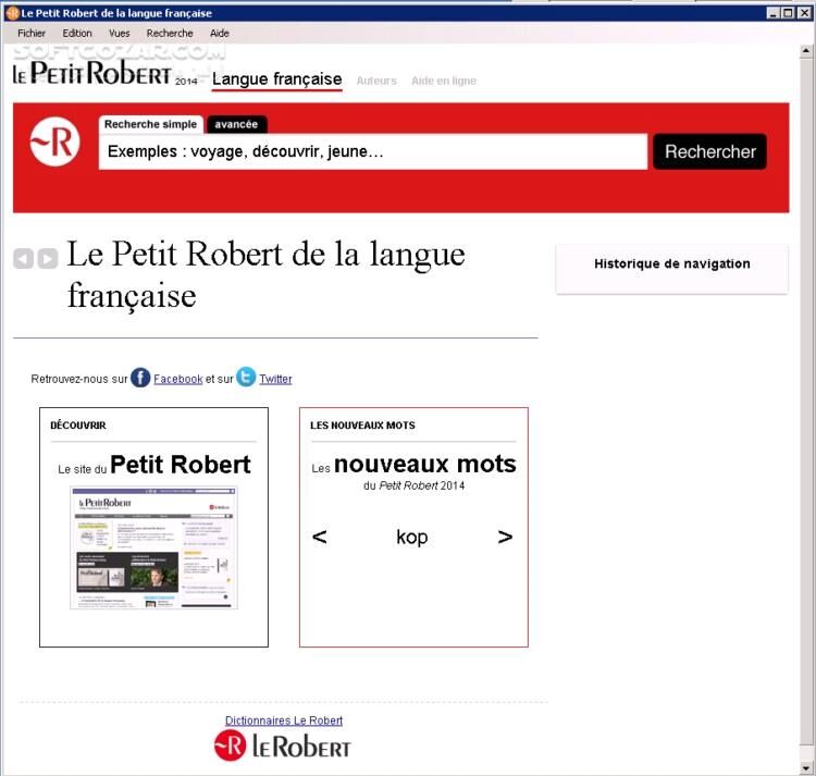 دانلود Le Petit Robert 2014 - دانلود دیکشنری فرانسوی - سافت گذر