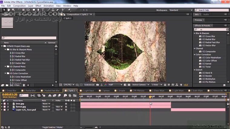 دانلود InfiniteSkills – Learning Adobe After Effects CC Training Video - دانلود فیلم آموزش نرم افزار ادوبی افتر افکتس سی سی - سافت گذر