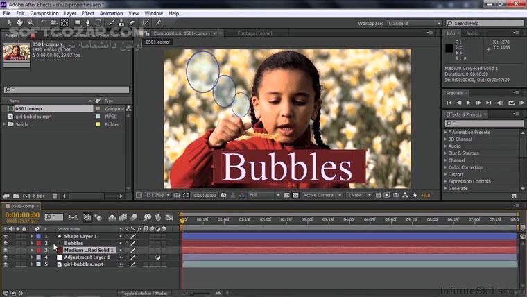 دانلود InfiniteSkills – Learning Adobe After Effects CC Training Video - دانلود فیلم آموزش نرم افزار ادوبی افتر افکتس سی سی - سافت گذر