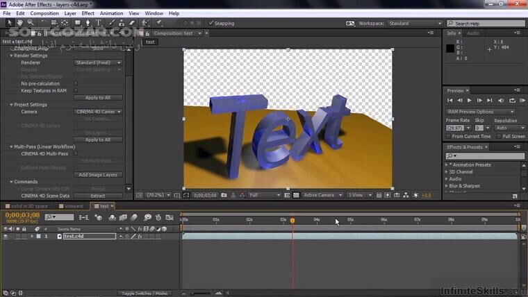 دانلود InfiniteSkills – Learning Adobe After Effects CC Training Video - دانلود فیلم آموزش نرم افزار ادوبی افتر افکتس سی سی - سافت گذر