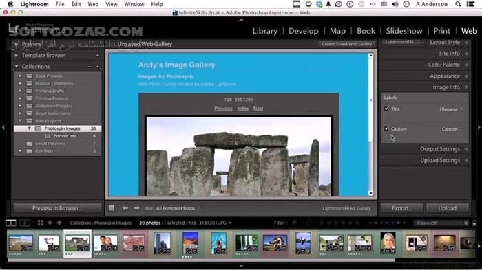 دانلود InfiniteSkills - Learning Adobe Lightroom 5 Training Video - دانلود فیلم آموزش نرم افزار ادوبی لایت‌روم 5 - سافت گذر