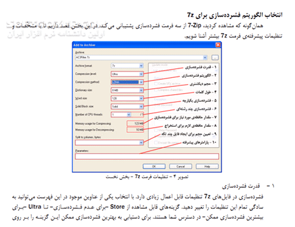 دانلود آموزش نرم افزار 7Zip - دانلود کتاب آموزش نرم افزار سون زیپ - سافت گذر