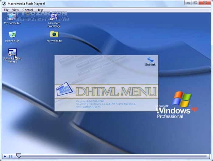 دانلود آموزش تصویری نرم افزار DHTML Menu - دانلود کتاب آموزش دی اچ تی ام ال منو - سافت گذر