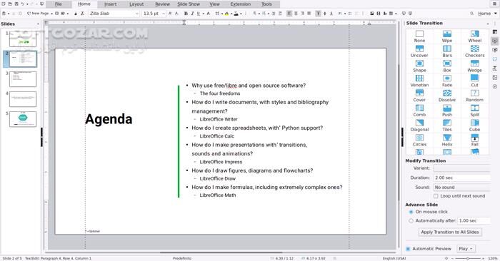 دانلود LibreOffice 25.8.4 - دانلود مجموعه نرم افزاری مشابه آفیس - سافت گذر