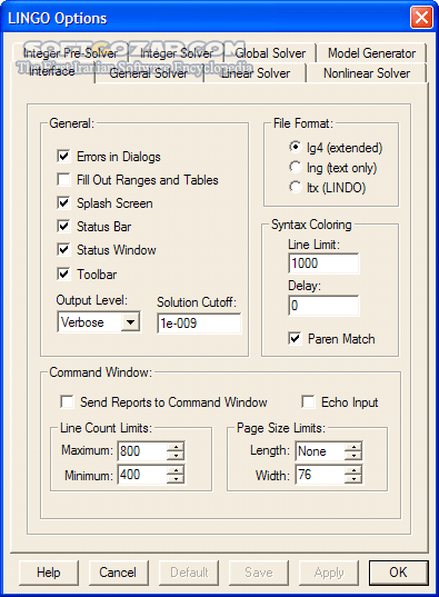 دانلود Lindo Lingo 18.0.44 - دانلود حل مسائل برنامه ریزی خطی - سافت گذر