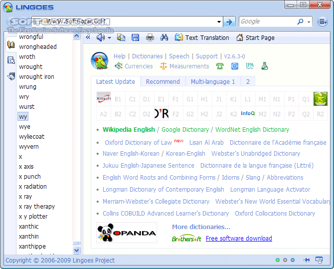 دانلود Lingoes 2.9.2 x86/x64 + Dics + Portable - دانلود فرهنگ لغت قدرتمند لینگوس به همراه دیکشنری‌های فارسی و انگلیسی - سافت گذر