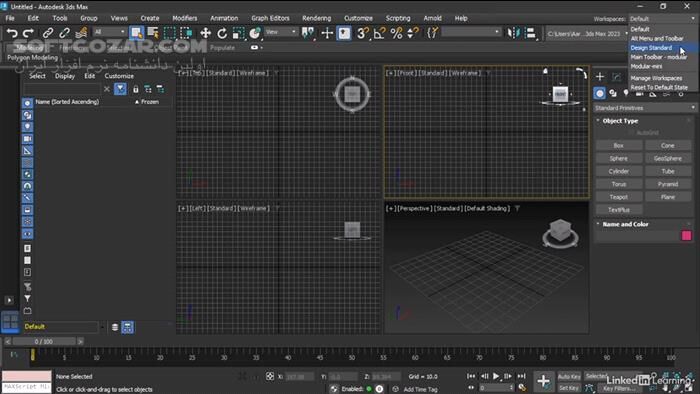 دانلود Linkedin - 3ds Max 2023 Essential Training - دانلود دوره آموزش تری دی مکس - سافت گذر