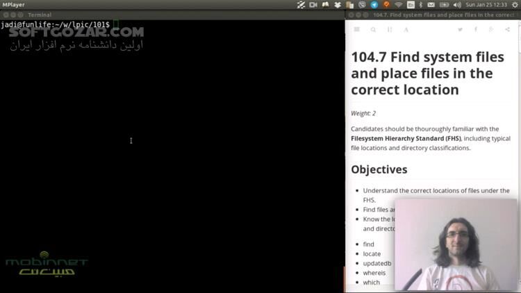 دانلود دوره آموزش تصویری لینوکس LPIC-1 Exam 101 به زبان فارسی - دانلود آموزش لینوکس - سافت گذر