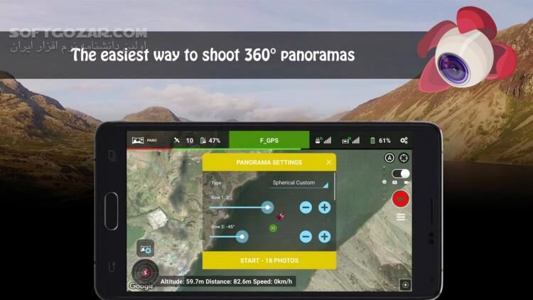 دانلود Litchi for DJI Mavic / Phantom / Inspire / Spark v4.19.0-g for Android +5.0 - دانلود کنترل پهپاد های DJI برای اندروید - سافت گذر