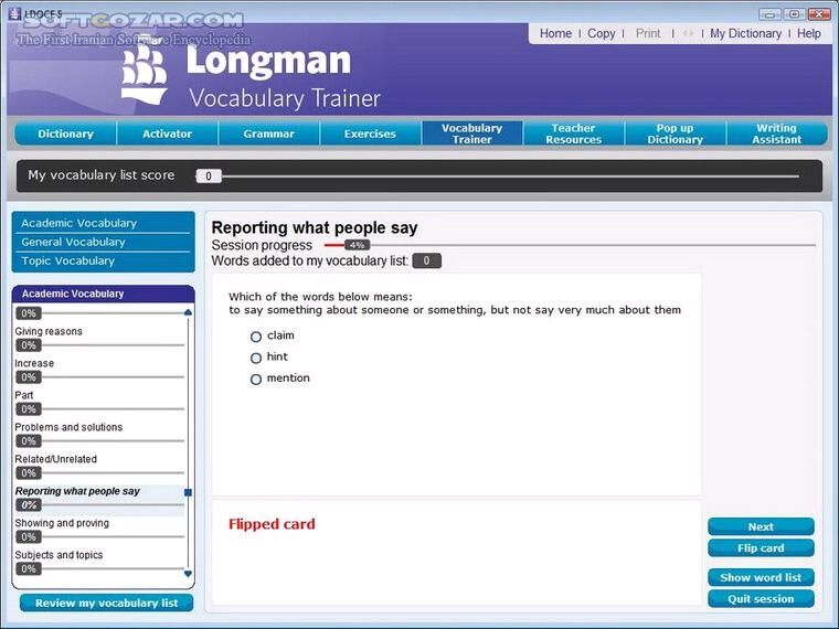 دانلود Longman Dictionary of Contemporary English 5th Edition 2009 - دانلود نرم افزار فرهنگ لغت انگلیسی به انگلیسی لانگمن ویرایش پنجم  - سافت گذر