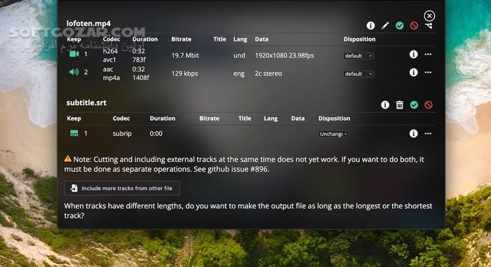 دانلود LosslessCut 3.67.2 - دانلود برش فیلم - سافت گذر
