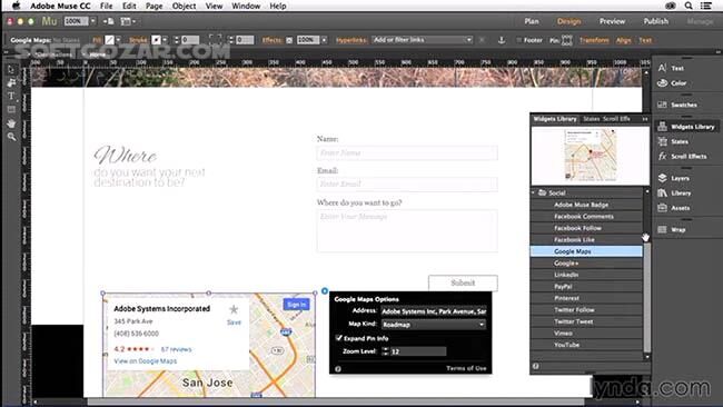 دانلود Lynda - Creating a One-Page Scrollable Website with Muse - دانلود فیلم آموزش ایجاد وب‌سایت تک‌صفحه‌ی اسکرول‌دار با نرم‌افزار ادوبی موس - سافت گذر