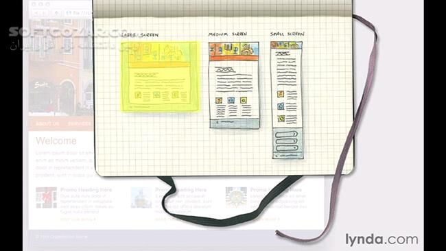 دانلود Lynda - Creating a Responsive Website Design - دانلود فیلم آموزش طراحی و ساخت وبسایت واکنش‌گرا - سافت گذر
