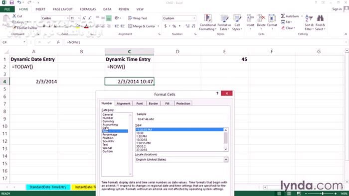 دانلود Lynda - Excel 2013 Working with Dates and Times - دانلود فیلم آموزش کار با زمان‌ها و تاریخ‌ها در نرم‌افزار اکسِـل 2013 - سافت گذر