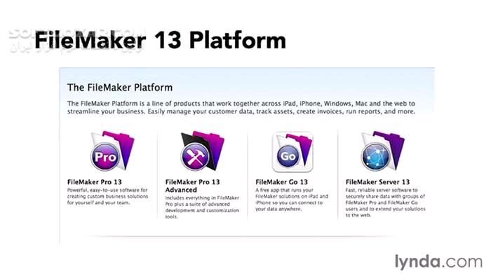 دانلود Lynda - FileMaker Pro 13 Essential Training - دانلود فیلم آموزش مفاهیم و تکنیک‌های اساسی فایل‌مِیـکر پرو 13 - سافت گذر