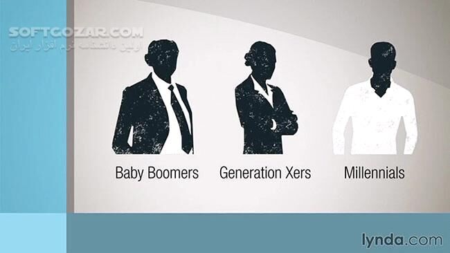 دانلود Lynda - Managing Multiple Generations - دانلود فیلم آموزش مدیریت افراد گوناگون از نسل‌های مختلف در محیط کار - سافت گذر
