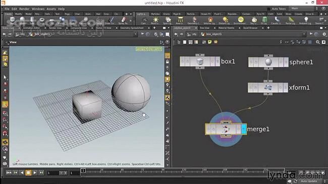 دانلود Lynda - Up and Running with Houdini - دانلود فیلم آموزش کار با نرم‌افزار هودینی - سافت گذر