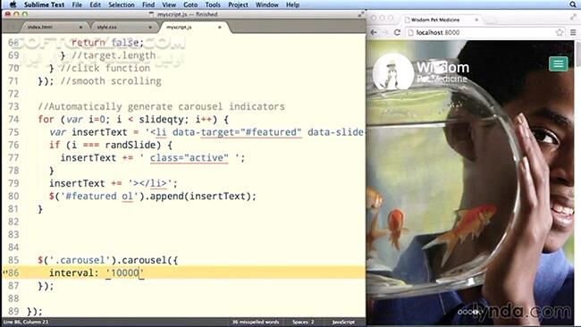 دانلود Lynda - Bootstrap Layouts - Responsive Single-Page Design - دانلود فیلم آموزش طرح‌بندی‌های بوت‌استرپ - طراحی سایت تک‌صفحه‌ای واکنش‌گرا - سافت گذر