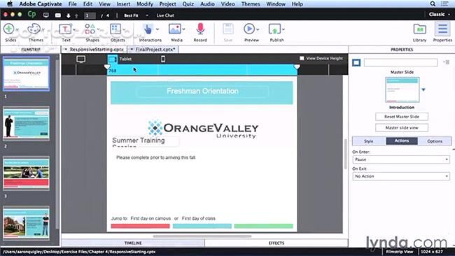 دانلود Lynda - Captivate 8 Essential Training - دانلود فیلم آموزش کار با نرم‌افزار کپتیویت 8 - سافت گذر