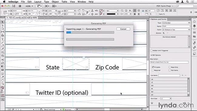 دانلود Lynda - Creating PDF Forms with InDesign - دانلود فیلم آموزش ایجاد فرم‌های پی‌دی‌اف با نرم‌افزار این‌دیزاین - سافت گذر