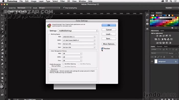 دانلود Lynda - Photoshop CC for Web Design - دانلود فیلم آموزش فتوشاپ سی‌سی برای طراحی وب - سافت گذر