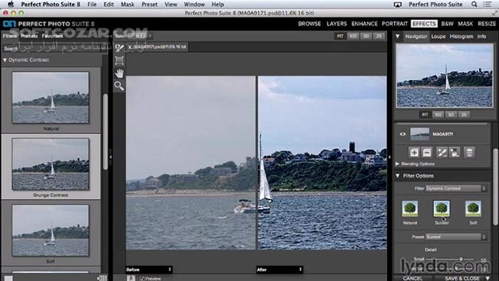 دانلود Lynda - Up and Running with Perfect Photo Suite 8 - دانلود فیلم آموزش پرفکت فُتو سوئیت 8 - سافت گذر