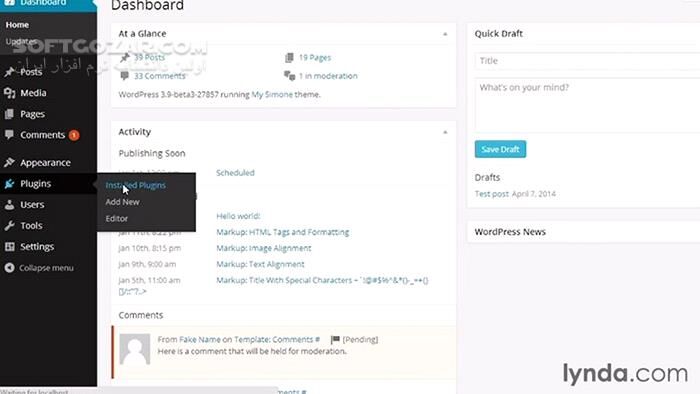 دانلود Lynda - WordPress: Custom Post Types and Taxonomies - دانلود فیلم آموزش سطح پیشرفته‌ی وردپرس با رویکرد نوع پست‌های سفارشی و طبقه‌بندی‌ها - سافت گذر