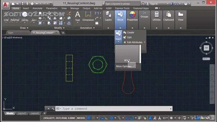 دانلود Lynda - AutoCAD 2017 Essential Training - دانلود فیلم آموزش اتوکد لیندا - سافت گذر