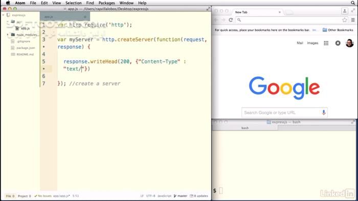 دانلود Lynda - Building a Website with Node.js and Express.js - دانلود فیلم آموزش ساخت وبسایت با Node.js و Express.js - سافت گذر