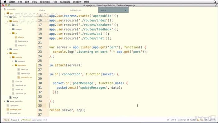 دانلود Lynda - Building a Website with Node.js and Express.js - دانلود فیلم آموزش ساخت وبسایت با Node.js و Express.js - سافت گذر