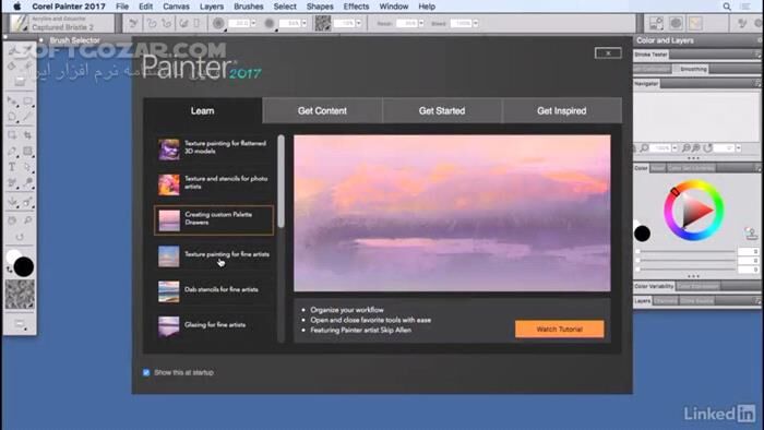 دانلود Lynda - Corel Painter 2017 Essential Training - دانلود فیلم آموزش کورل پینتر 2017 لیندا - سافت گذر