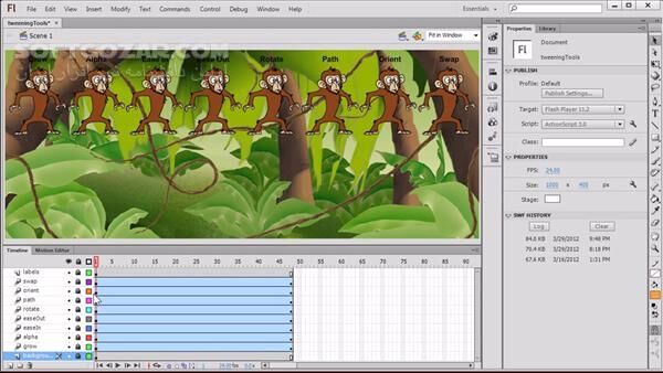 دانلود Lynda - Flash Professional CS6 Essential Training - دانلود مجموعه فیلمهای آموزشی شرکت لیندا در مورد نرم افزار ادوب فلش - سافت گذر