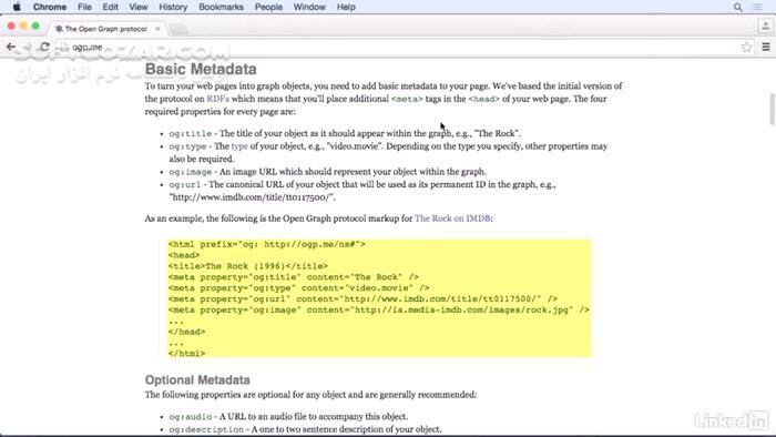 دانلود Lynda - HTML Structured Data- Facebook Open Graph - دانلود فیلم آموزش داده‌های ساختاریافته اچ‌تی‌ام‌ال - فیس‌بوک اُپن گراف - سافت گذر