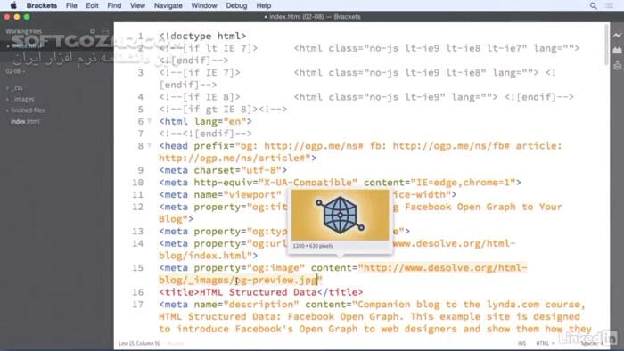 دانلود Lynda - HTML Structured Data- Facebook Open Graph - دانلود فیلم آموزش داده‌های ساختاریافته اچ‌تی‌ام‌ال - فیس‌بوک اُپن گراف - سافت گذر