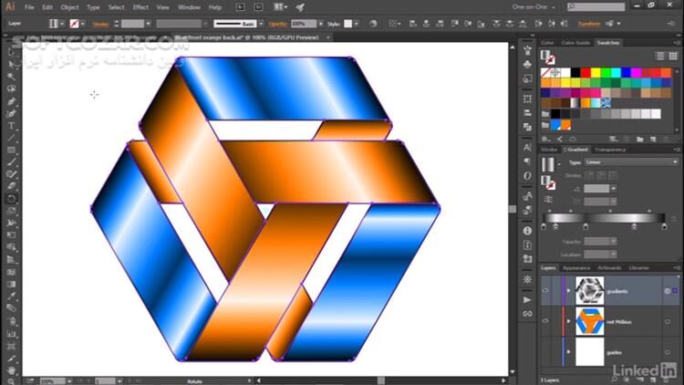 دانلود Lynda - Illustrator CC 2018 One-on-One - Advanced - دانلود آموزش ایلوستریتور - سافت گذر