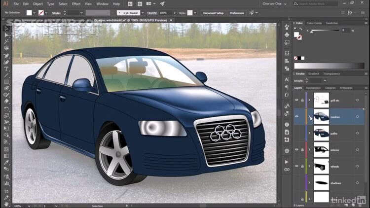 دانلود Lynda - Illustrator CC 2018 One-on-One - Mastery - دانلود آموزش ایلوستریتور - سافت گذر
