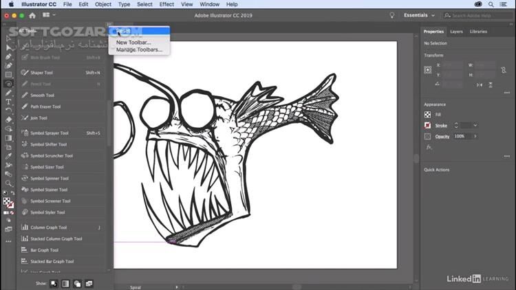 دانلود Lynda - Illustrator CC 2019 New Features - دانلود آموزش ایلوستریتور - سافت گذر