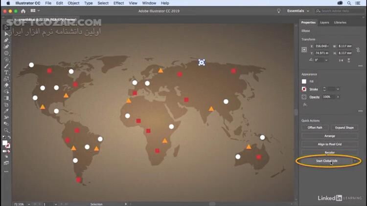 دانلود Lynda - Illustrator CC 2019 New Features - دانلود آموزش ایلوستریتور - سافت گذر