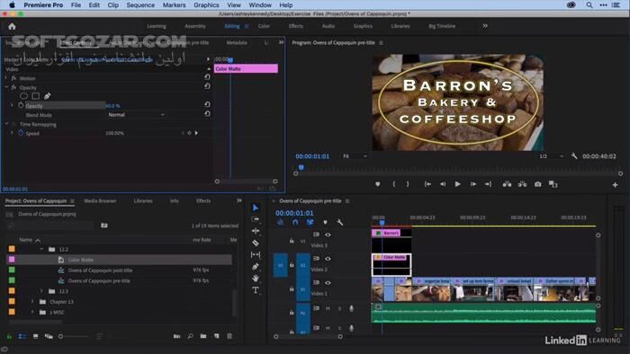 دانلود Lynda/LinkedIn - Premiere Pro 2020 Essential Training - دانلود آموزش پریمیر - سافت گذر