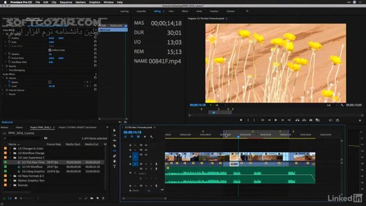 دانلود Lynda - Premiere Pro CC New Features - دانلود آموزش پریمیر - سافت گذر