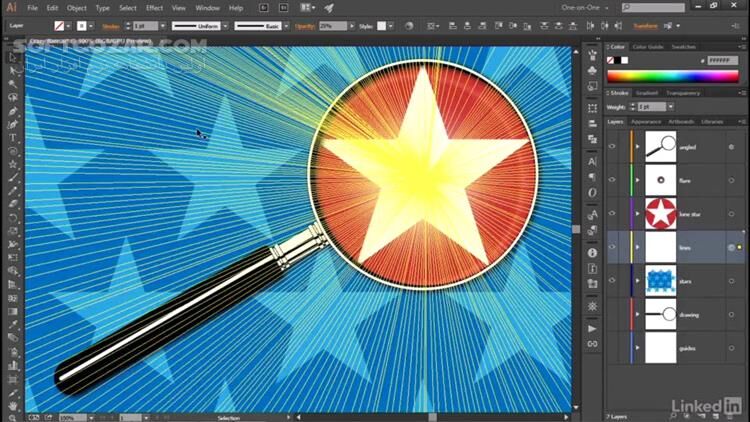 دانلود Lynda - llustrator CC 2018 One-on-One - Fundamentals - دانلود آموزش ایلوستریتور - سافت گذر
