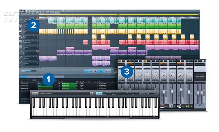 دانلود MAGIX Music Maker 2026 Premium 34.0.0.6 - دانلود آهنگ ساز حرفه ای مجیکس موزیک میکر - سافت گذر