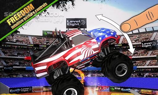 دانلود MEGASTUNT Mayhem Pro 1.5.0 - دانلود بازی مسابقات ماشین های شاسی بلند برای اندروید - سافت گذر