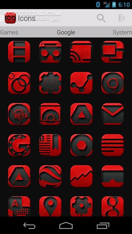 دانلود MERCENARY 3.8 for Android +4.0 - دانلود 1800 آیکون قرمز برای اندروید - سافت گذر