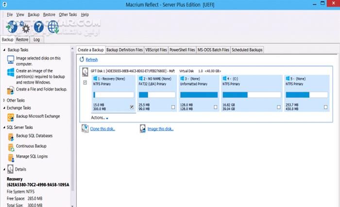 دانلود Macrium Reflect X Workstation / Server 10.0.8750 + WinPE + WinRE - دانلود پشتیبان گیری و بازیابی اطلاعات - سافت گذر